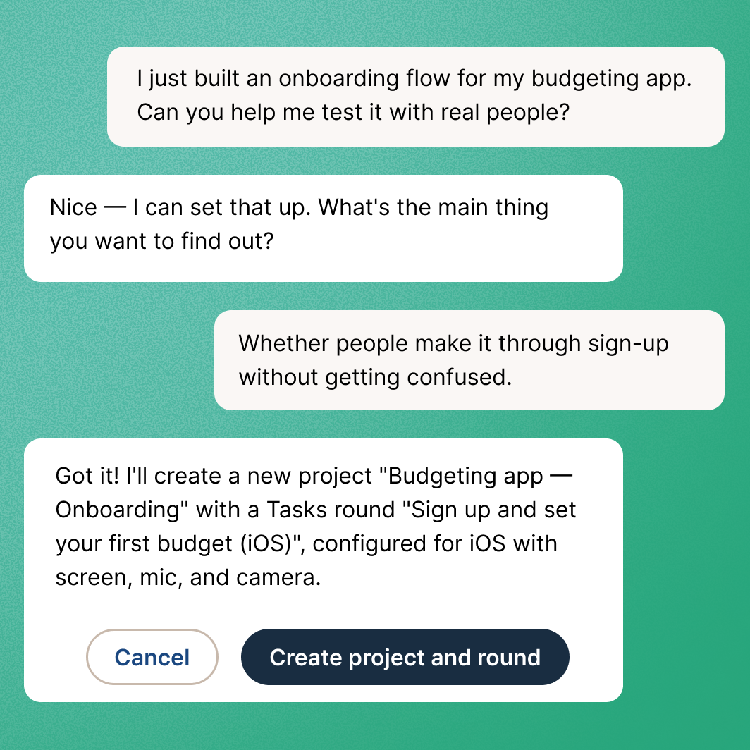 Start validating in minutes