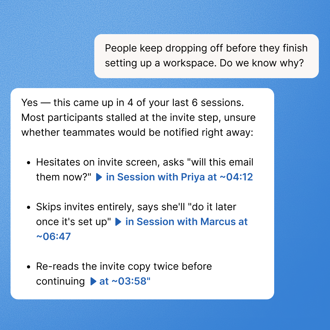 Ask your research anything. Discover what to build next