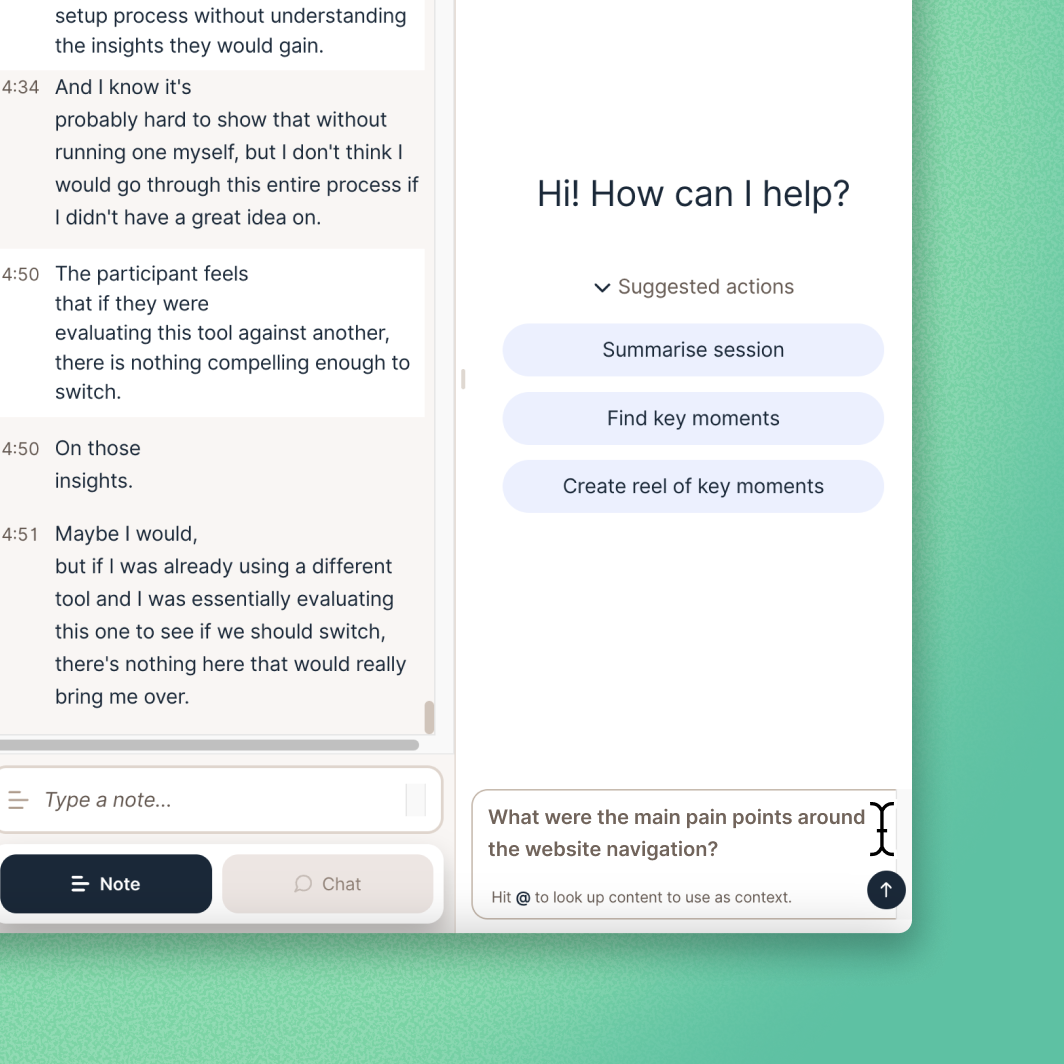 Your research, one question away